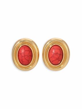 Like New Heaven Mayhem Prize Earrings in Red/Coral